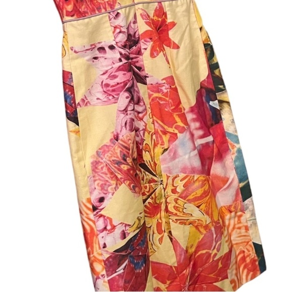NEW Crop David Peck Dress Lennox Origami Print Sz 0 MSRP $395 - Picture 5 of 11